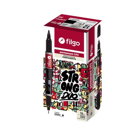 Marcador Filgo 042 Permanente Marker Doble Punta