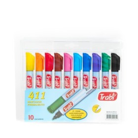Marcador Trabi 411 Permanete Surt. X10U. Blister