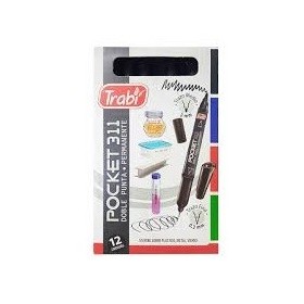 Marcador Trabi Pocket 311 Doble Punta