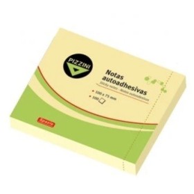 Notas Autoadhesivas Pizzini 100X75 100 Hjs Amarillas